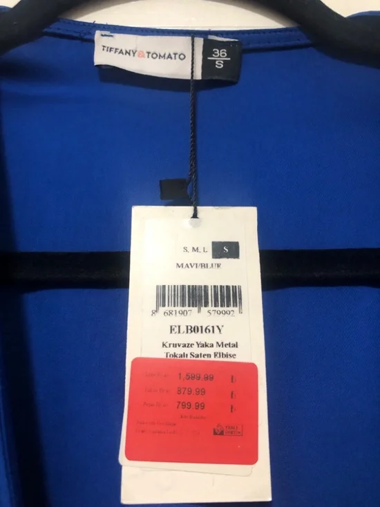 Tiffany & Tomato Dress Size S Blue - Picture 6 of 7